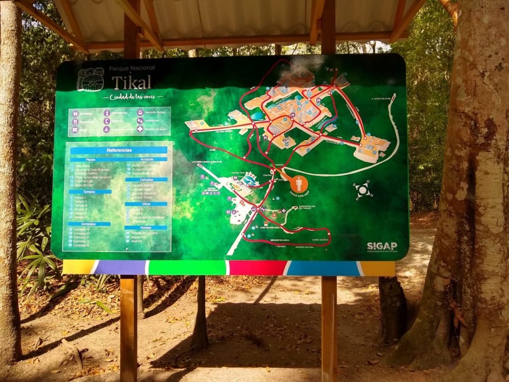 site map of Tikal
